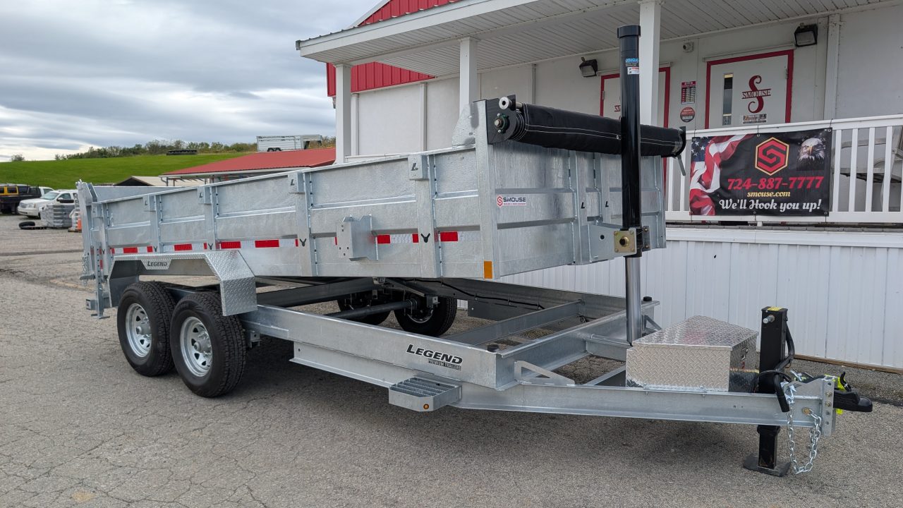 New 2027 Legend 7x16 GALVANIZED Lo Pro Equipment Dump - INTRO PRICING!!!