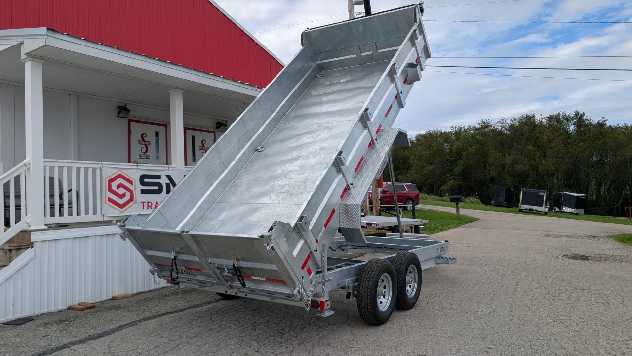 New 2027 Legend 7x16 GALVANIZED Lo Pro Equipment Dump - INTRO PRICING!!!