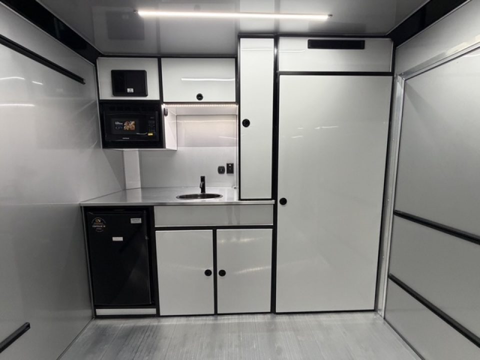 New 2026 8.5x28 ATC Race Trailer with Bathroom