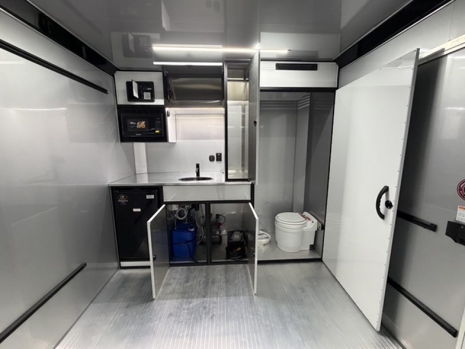 New 2026 8.5x28 ATC Race Trailer with Bathroom
