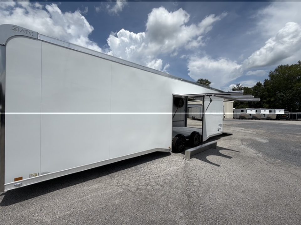 New 2026 8.5x28 ATC Race Trailer with Bathroom