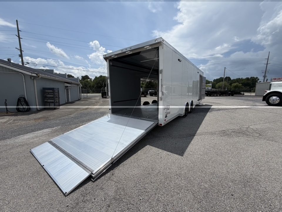 New 2026 8.5x28 ATC Race Trailer with Bathroom