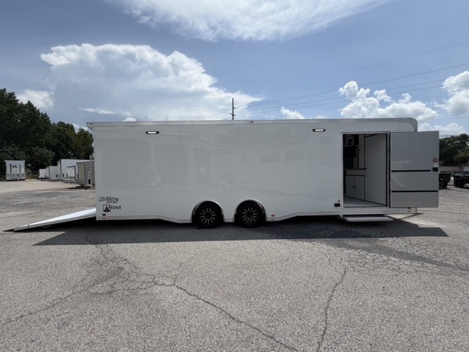 New 2026 8.5x28 ATC Race Trailer with Bathroom