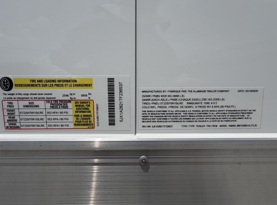 New 2026 8.5x28 ATC Race Trailer with Bathroom
