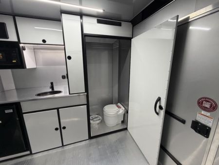 New 2026 8.5x28 ATC Race Trailer with Bathroom
