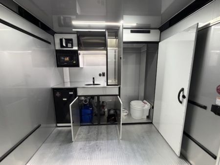 New 2026 8.5x28 ATC Race Trailer with Bathroom