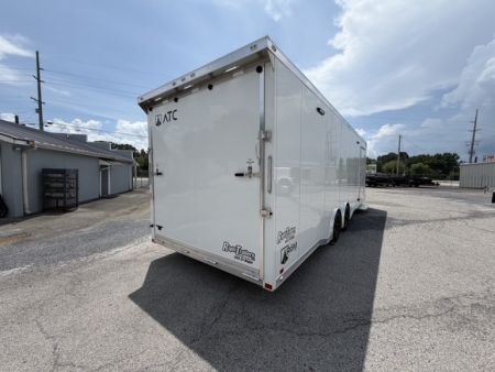 New 2026 8.5x28 ATC Race Trailer with Bathroom