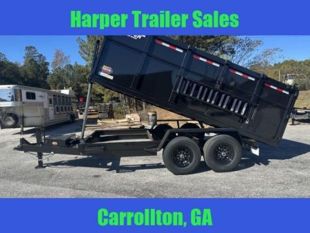 New 2027 PROSPECTOR 7X14 14K TELESCOPING DUMP TRAILER WITH 4' WALLS AND SPARE TIRE