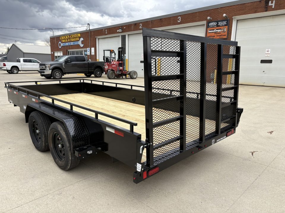 New 2027 Sure-Trac 7X16 TANDEM STEEL HIGH SIDE Utility Trailer
