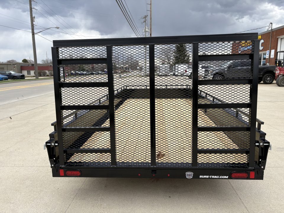 New 2027 Sure-Trac 7X16 TANDEM STEEL HIGH SIDE Utility Trailer