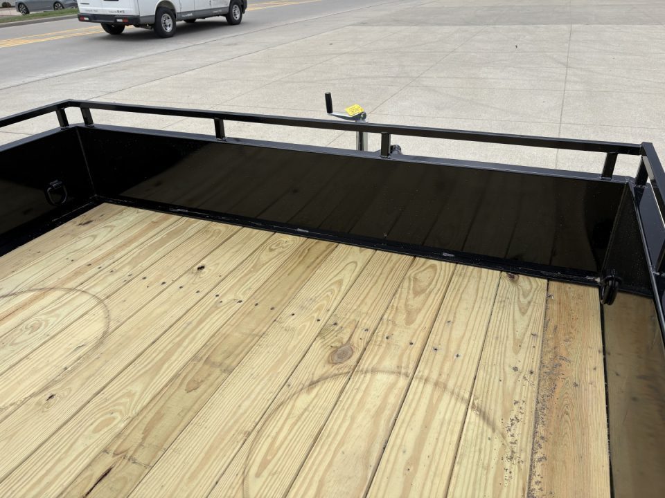 New 2027 Sure-Trac 7X16 TANDEM STEEL HIGH SIDE Utility Trailer