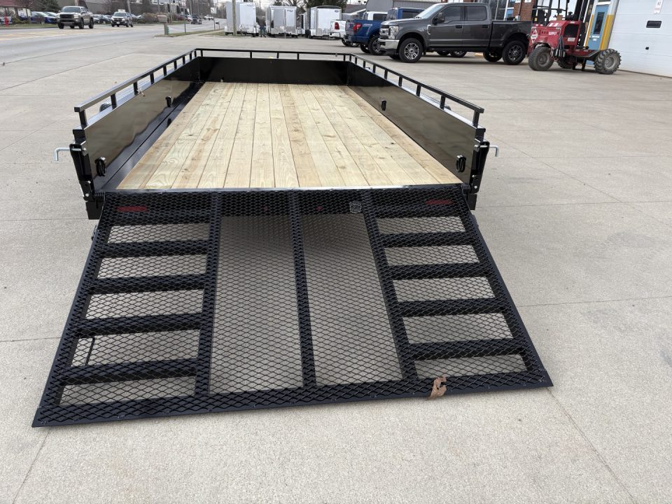 New 2027 Sure-Trac 7X16 TANDEM STEEL HIGH SIDE Utility Trailer