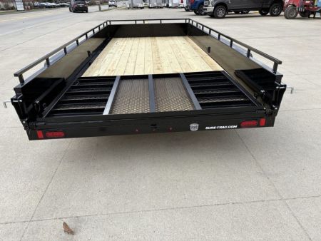 New 2027 Sure-Trac 7X16 TANDEM STEEL HIGH SIDE Utility Trailer