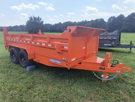 New 2027 Sure-Trac 7x14 Low Profile Scissor Lift Dump Trailer