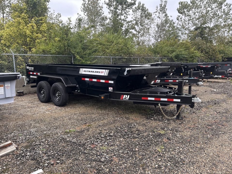 New 2027 PJ Trailers 7 X 16 FT LOW PRO TELESCOPIC DUMP TRAILER 15K GVWR