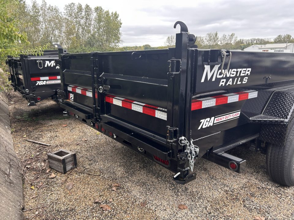 New 2027 PJ Trailers 7 X 16 FT LOW PRO TELESCOPIC DUMP TRAILER 15K GVWR