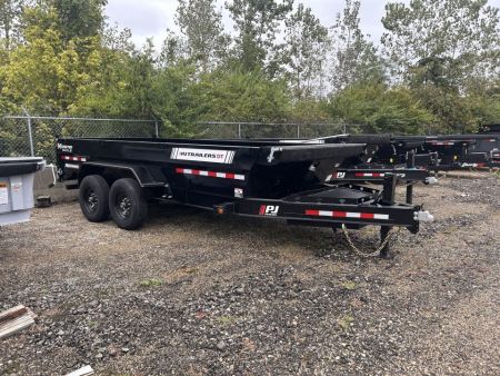 New 2027 PJ Trailers 7 X 16 FT LOW PRO TELESCOPIC DUMP TRAILER 15K GVWR