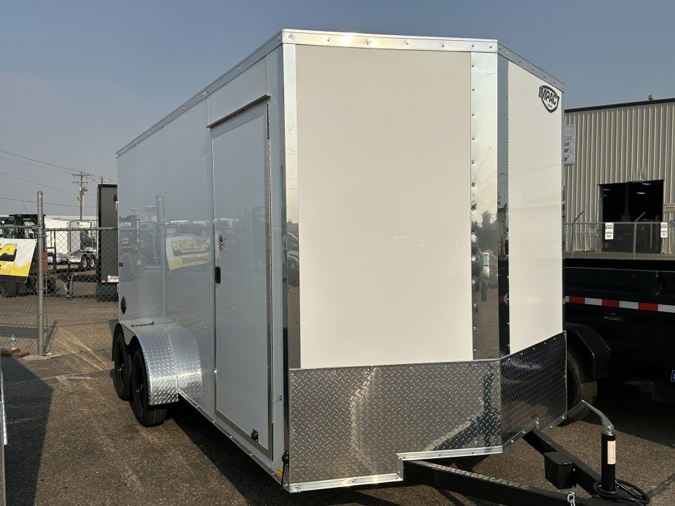 New 2027 Impact Trailers 7 x 16 Quake Flat Top V-Nose 7K