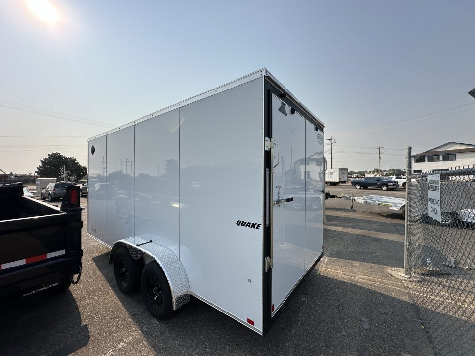 New 2027 Impact Trailers 7 x 16 Quake Flat Top V-Nose 7K
