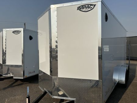 New 2027 Impact Trailers 7 x 16 Quake Flat Top V-Nose 7K