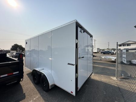 New 2027 Impact Trailers 7 x 16 Quake Flat Top V-Nose 7K