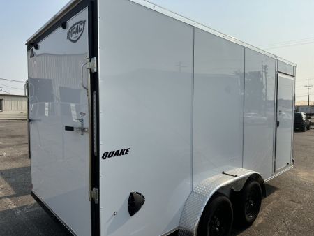 New 2027 Impact Trailers 7 x 16 Quake Flat Top V-Nose 7K
