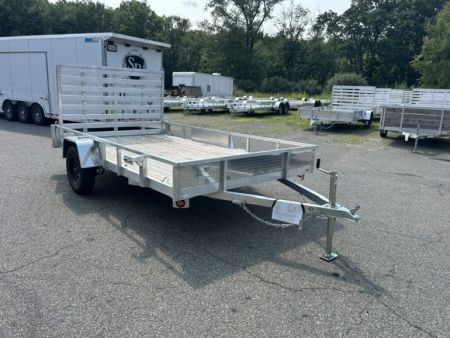 New 2026 Quality Steel and Aluminum 7X12 Single Axle, Aluminum Frame, Wood Deck Utility Trailer