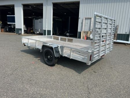 New 2026 Quality Steel and Aluminum 7X12 Single Axle, Aluminum Frame, Wood Deck Utility Trailer
