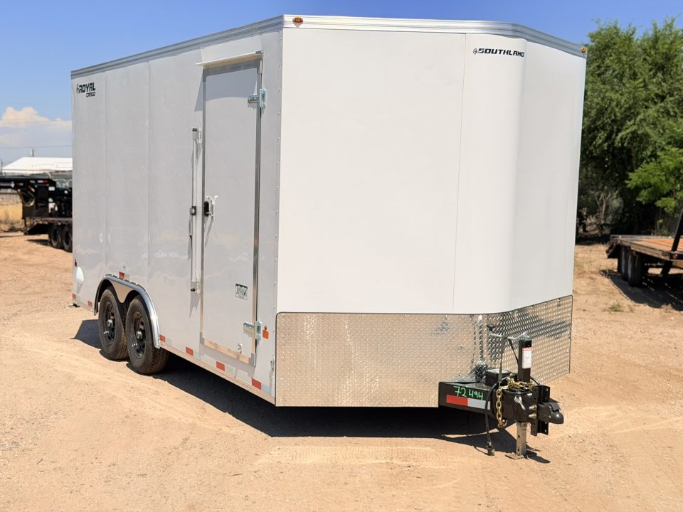 New 2027 Royal Cargo Trailers 8-16-1.5V Enclosed 10K GVWR HAIL DAMAGE