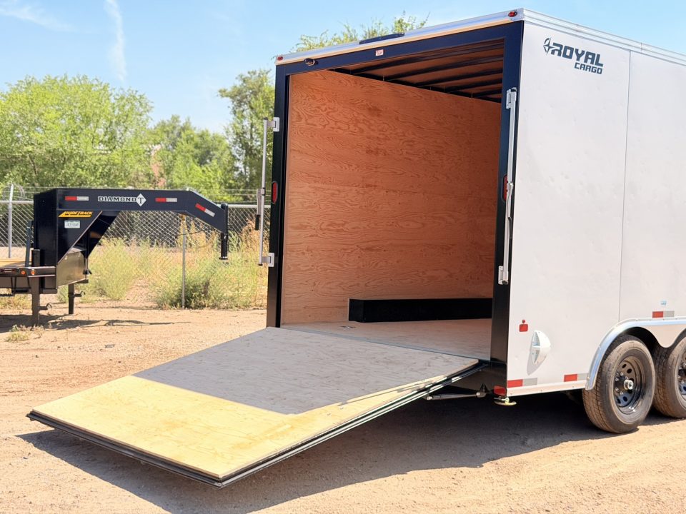 New 2027 Royal Cargo Trailers 8-16-1.5V Enclosed 10K GVWR HAIL DAMAGE
