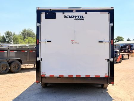 New 2027 Royal Cargo Trailers 8-16-1.5V Enclosed 10K GVWR HAIL DAMAGE