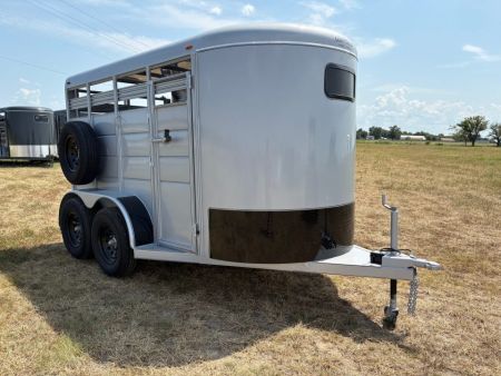 New 2026 Calico 6x12 Tandem 7K Stock Trailer W/ Full Swing Back Gate & Spare