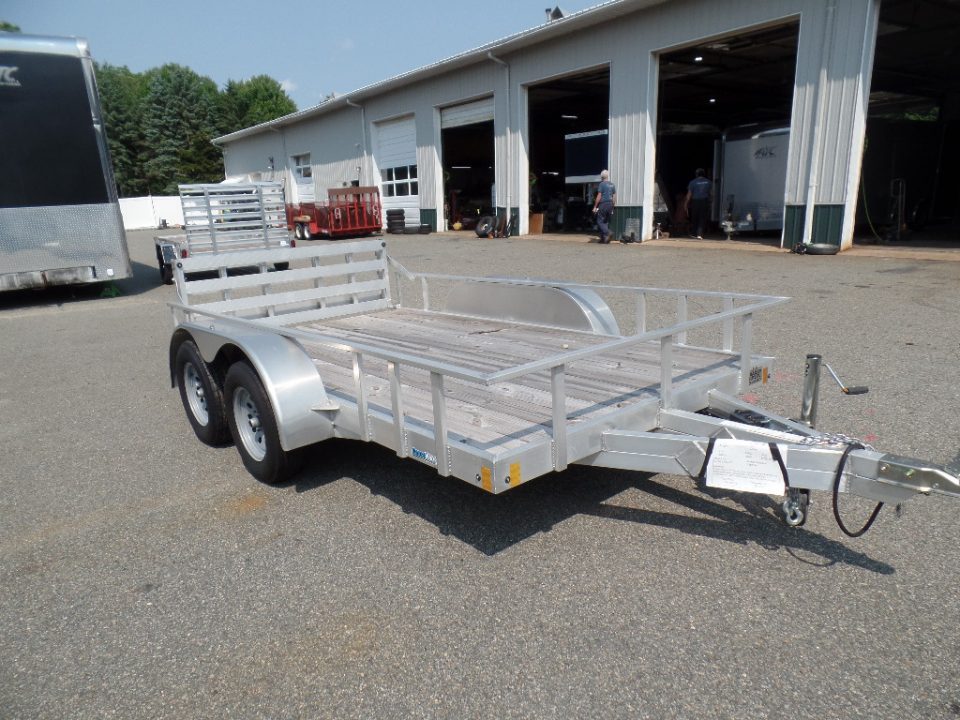 New 2026 ALCOM CLOSEOUT SALE ! 6.5' X 12" aluminum frame, tandem axle Utility Trailer