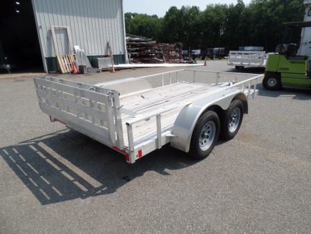 New 2026 ALCOM CLOSEOUT SALE ! 6.5' X 12" aluminum frame, tandem axle Utility Trailer
