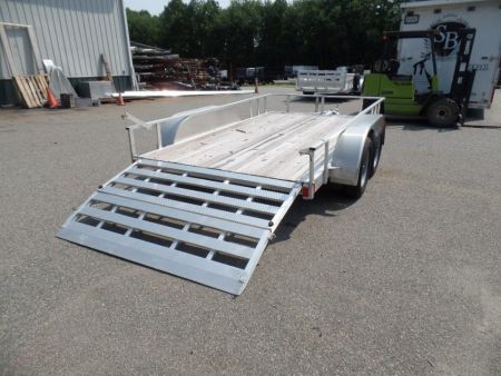 New 2026 ALCOM CLOSEOUT SALE ! 6.5' X 12" aluminum frame, tandem axle Utility Trailer