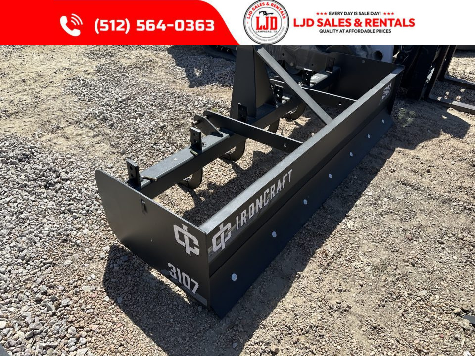New IronCraft Tractor Equipment 7FT Standard Box Blade 3107