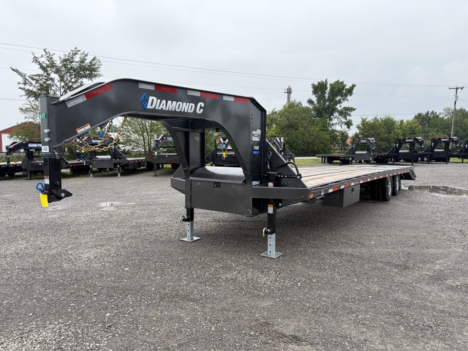 New 2026 Diamond C Trailers FMAX212L35X102MR (30' + 5' X 102") 25.9K Max Ramp Flatbed Trailer