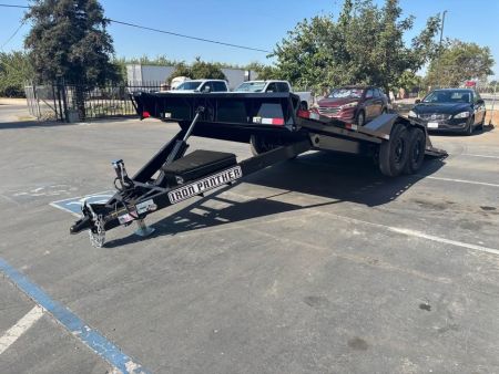 New 2026 Iron Panther Power Tilt Car / Racing Trailer 14,000 Lbs GVWR