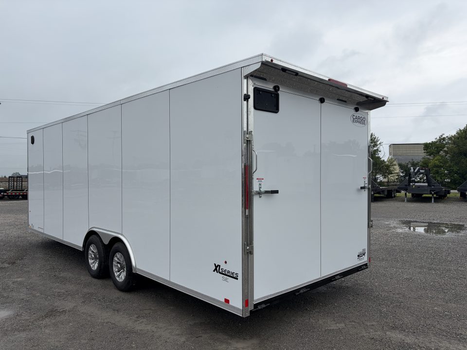New 2027 CARGO EXPRESS K-SEC10224-100 (8.5' x 24') 9.9K XL SE Flat Top Sloped V-Nose Car Hauler