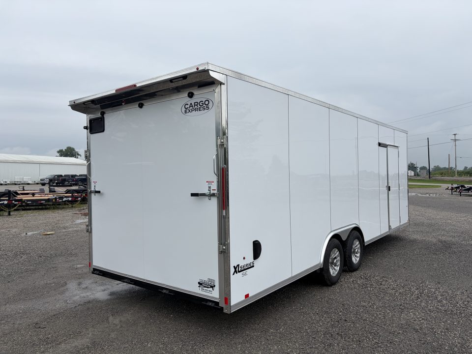 New 2027 CARGO EXPRESS K-SEC10224-100 (8.5' x 24') 9.9K XL SE Flat Top Sloped V-Nose Car Hauler