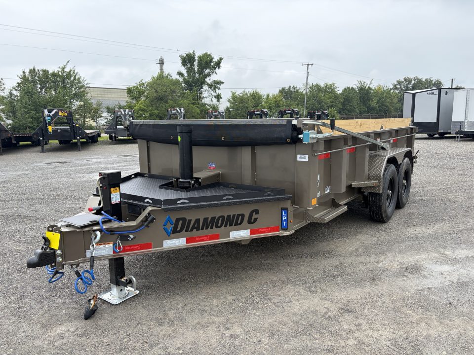 New 2027 Diamond C Trailers LPT207L14X82 (82" X 14') 15.5K Telescopic Dump Trailer