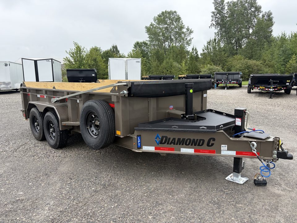 New 2027 Diamond C Trailers LPT207L14X82 (82" X 14') 15.5K Telescopic Dump Trailer