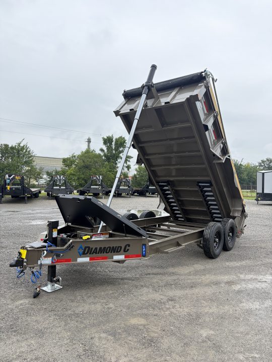 New 2027 Diamond C Trailers LPT207L14X82 (82" X 14') 15.5K Telescopic Dump Trailer