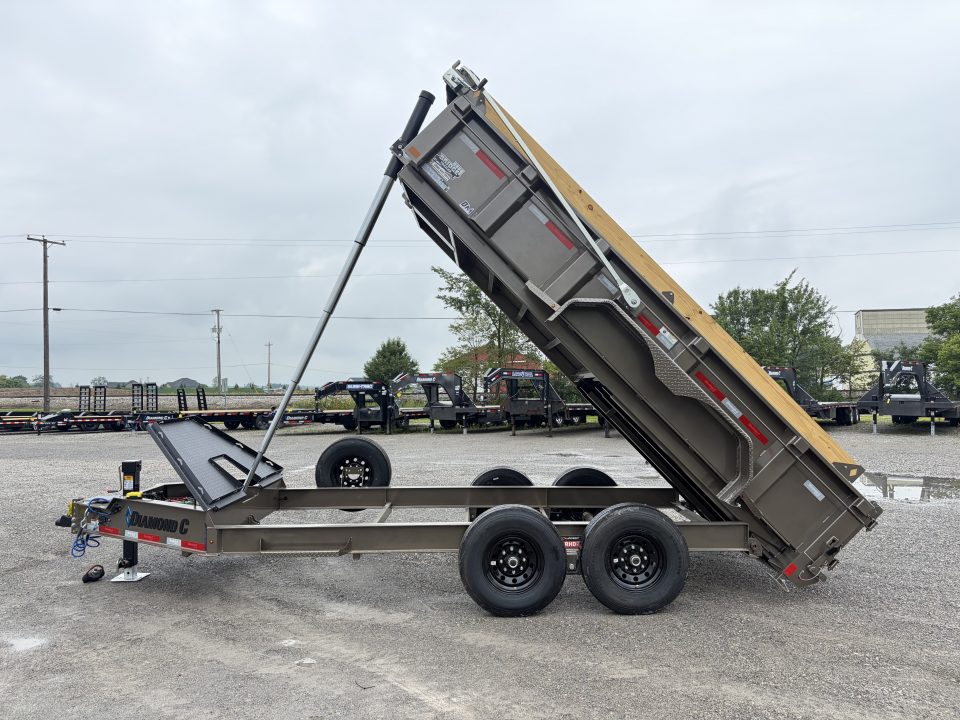 New 2027 Diamond C Trailers LPT207L14X82 (82" X 14') 15.5K Telescopic Dump Trailer