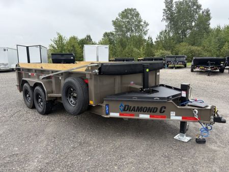 New 2027 Diamond C Trailers LPT207L14X82 (82" X 14') 15.5K Telescopic Dump Trailer