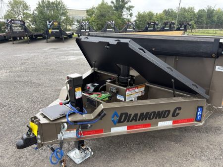 New 2027 Diamond C Trailers LPT207L14X82 (82" X 14') 15.5K Telescopic Dump Trailer