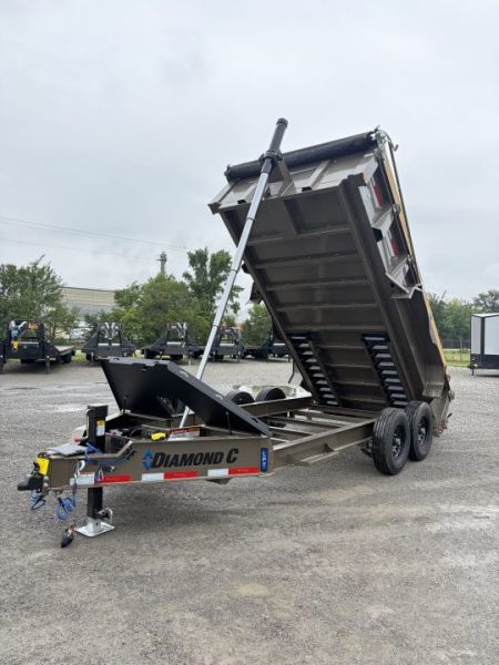 New 2027 Diamond C Trailers LPT207L14X82 (82" X 14') 15.5K Telescopic Dump Trailer