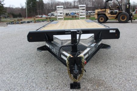 New 2027 Moritz 8' 6" x 20' + 4' Deckover Flatbed w/ Beavertail - Aluminum Ramps - 16,000# GVW