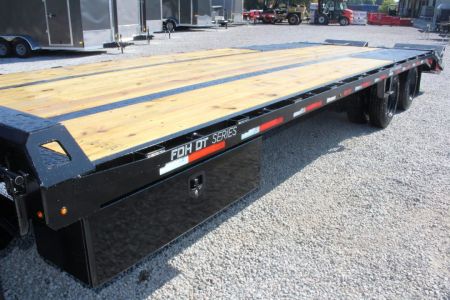 New 2026 Moritz FDPH DT 22' + 5' - Pintle Ring Deckover Equipment Trailer - 40000# GVW