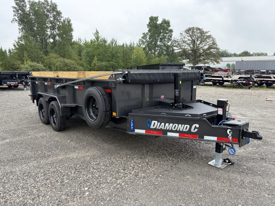 New 2027 Diamond C Trailers LPT208L16X81 (81" X 16') 18K Telescopic Dump Trailer